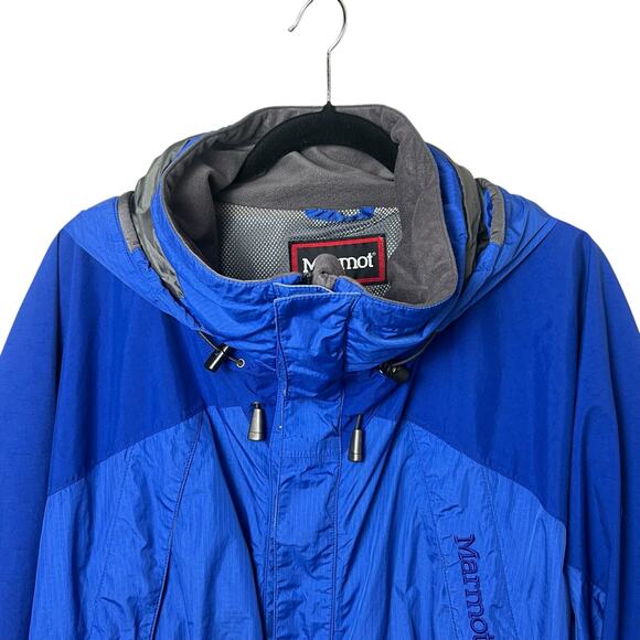 Marmot Armstrong Stretch Jacket Waterproof Hooded Coat Blue Men's XL - Picture 2 of 13